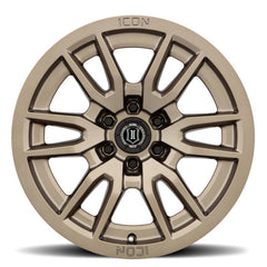 ICON - ICON Vector 6 17x8.5 6x5.5 0mm Offset 4.75in BS 106.1mm Bore Bronze Wheel - Demon Performance