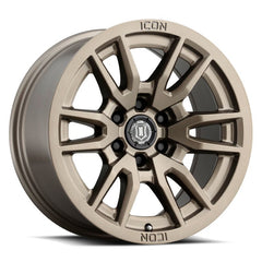 ICON - ICON Vector 6 17x8.5 6x5.5 0mm Offset 4.75in BS 106.1mm Bore Bronze Wheel - Demon Performance