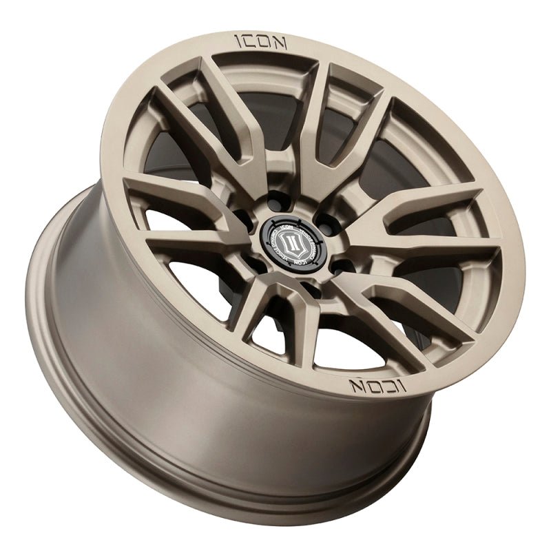 ICON - ICON Vector 6 17x8.5 6x5.5 0mm Offset 4.75in BS 106.1mm Bore Bronze Wheel - Demon Performance