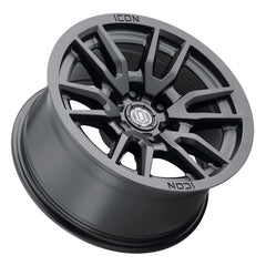 ICON - ICON Vector 6 17x8.5 6x5.5 0mm Offset 4.75in BS 106.1mm Bore Satin Black Wheel - Demon Performance