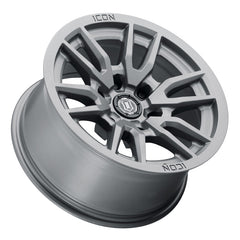 ICON - ICON Vector 6 17x8.5 6x5.5 0mm Offset 4.75in BS 106.1mm Bore Titanium Wheel - Demon Performance