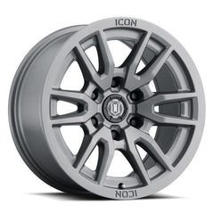 ICON - ICON Vector 6 17x8.5 6x5.5 0mm Offset 4.75in BS 106.1mm Bore Titanium Wheel - Demon Performance