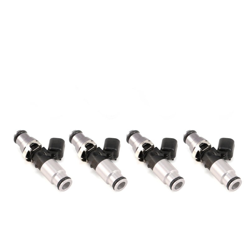 Injector Dynamics - Injector Dynamics 1050X Injectors 14mm (Grey) Adaptor Top - (Silver) Bottom Adapter (Set of 4) - Demon Performance