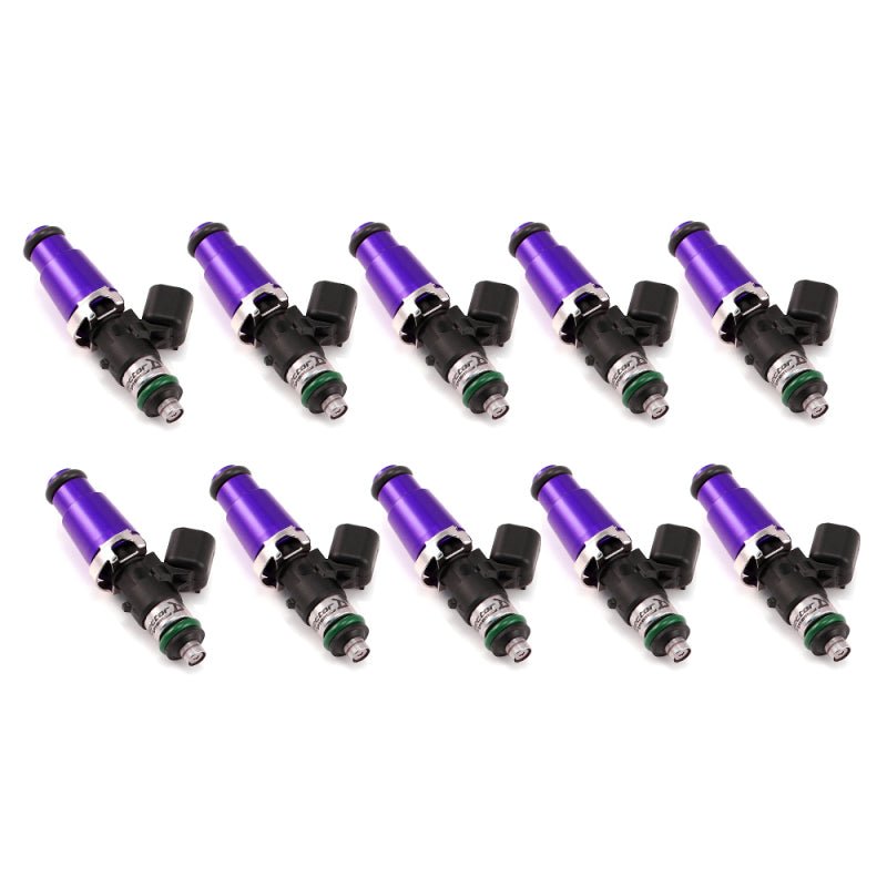 Injector Dynamics - Injector Dynamics 1700cc Injectors - 60mm Length - 14mm Purple Top - 14mm Lower O-Ring (Set of 10) - Demon Performance