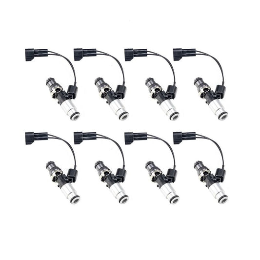 Injector Dynamics - Injector Dynamics ID1050X Injectors 14mm (Grey) Adaptor Top Bottom (Silver) Adaptor (Set of 8) - Demon Performance