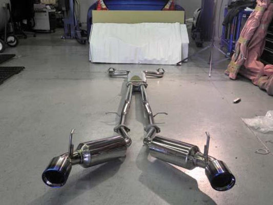 Injen - Injen 09 - 20 Nissan 370Z Dual 60mm SS Cat - Back Exhaust w/ Built In Resonated X - Pipe - Demon Performance