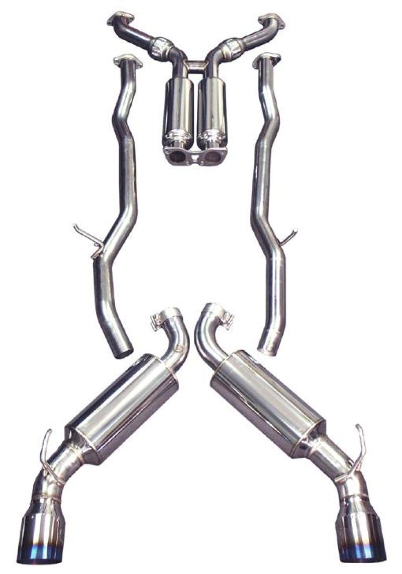 Injen - Injen 09 - 20 Nissan 370Z Dual 60mm SS Cat - Back Exhaust w/ Built In Resonated X - Pipe - Demon Performance