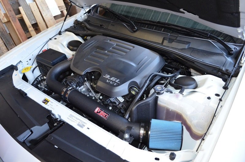Injen - Injen 11 - 14 Chrysler 300/Dodge Charger/Challenger V6 3.6L Pentastar w/MR Tech&Heat Shield Wrinkle Bl - Demon Performance