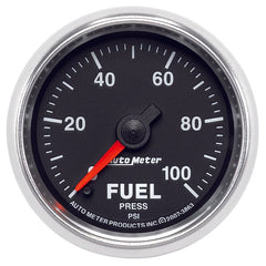 Innovate Motorsports - Innovate MTX Analog Fuel Pressure 0 - 100psi Gauge Kit - Black Dial - Demon Performance