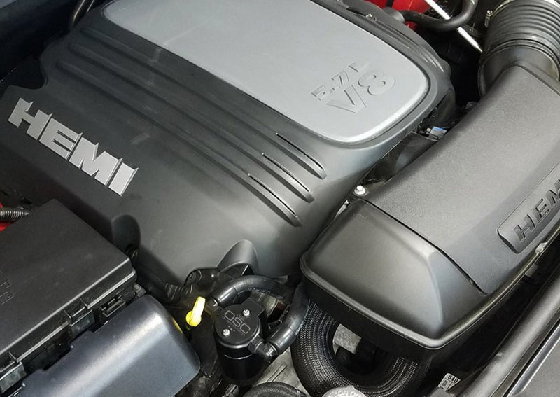J&L - J&amp;L 11 - 24 Jeep Grand Cherokee 5.7L Passenger Side Oil Separator 3.0 - Black Anodized - Demon Performance