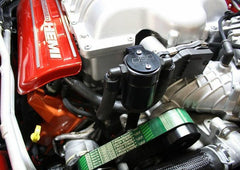J&L - J&amp;L 15 - 24 Dodge Hellcat/Demon 6.2L Hemi Passenger Side Oil Separator 3.0 - Black Anodized - Demon Performance