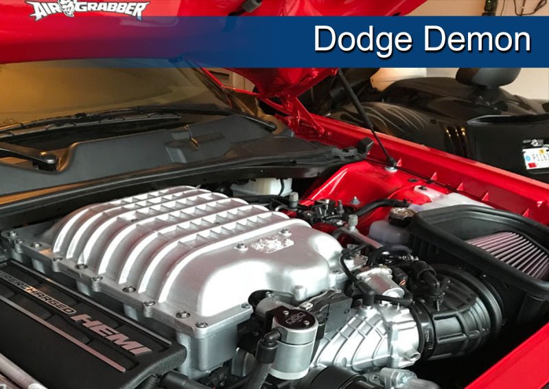 J&L - J&amp;L 15 - 24 Dodge Hellcat/Demon 6.2L Hemi Passenger Side Oil Separator 3.0 - Clear Anodized - Demon Performance