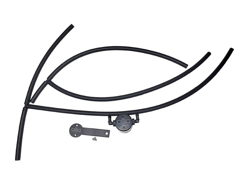 J&L - J&amp;L 16 - 24 Nissan Titan 5.6L Passenger Side Oil Separator 3.0 - Black Anodized - Demon Performance