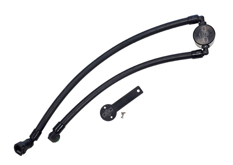 J&L - J&amp;L 2021 - 2024 Ram TRX 6.2L Supercharged Passenger Side Oil Separator 3.0 - Black Anodized - Demon Performance