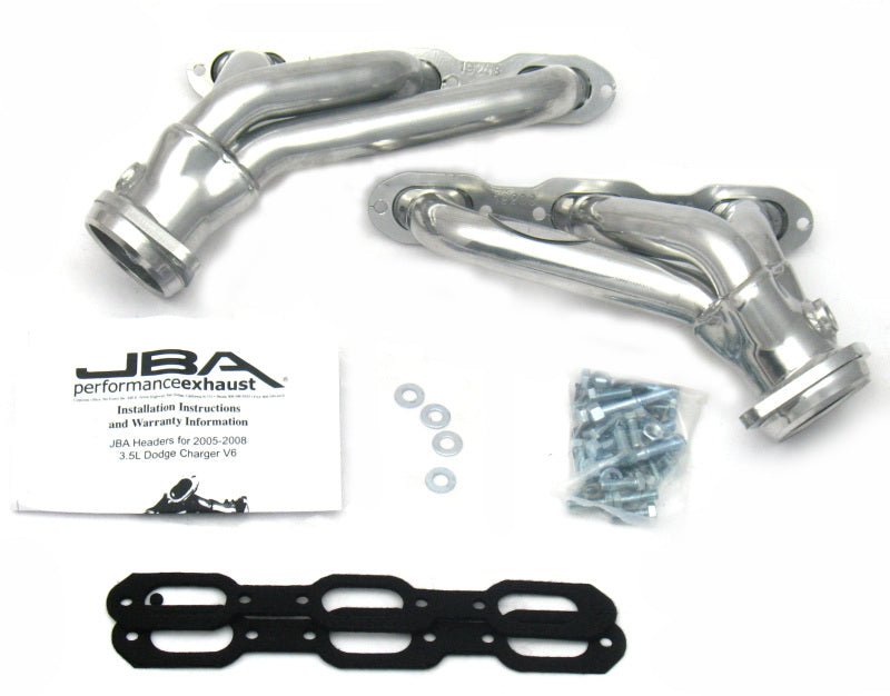 JBA - JBA 05-10 Chrysler 3.5L V6 1-5/8in Primary Silver Ctd Cat4Ward Header - Demon Performance