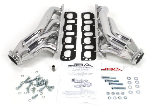 JBA - JBA 05-14 Chrysler 6.1/6.4L HEMI 1 7/8in Primary Silver Ctd Cat4Ward Header - Demon Performance
