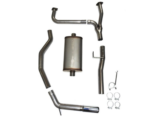 JBA - JBA 16 - 20 Nissan Titan XD (Excl Long Bed) 5.6L 409SS Single Rear Exit Cat - Back Exhaust - Demon Performance