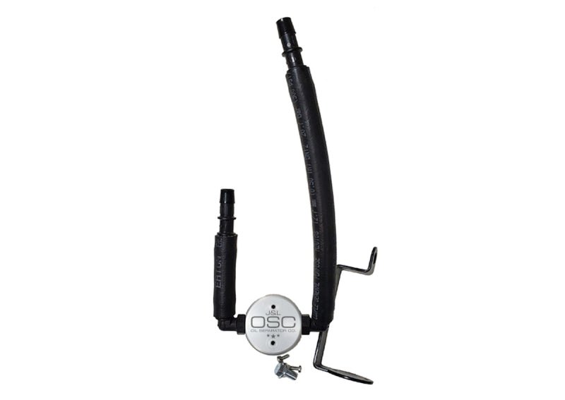 J&L - J&L 05 - 23 Dodge Charger 5.7L Hemi Passenger Side Oil Separator 3.0 - Clear Anodized - Demon Performance