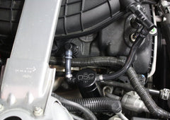 J&L - J&L 11 - 17 Ford Mustang V6 Passenger Side Oil Separator 3.0 - Black Anodized - Demon Performance