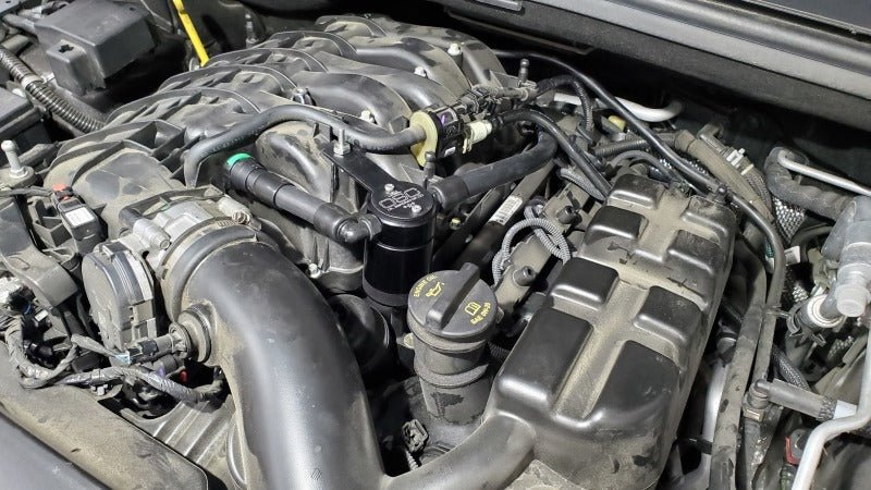 J&L - J&L 16 - 23 Dodge Durango / Jeep Grand Cherokee 3.6L Oil Separator 3.0 Passenger Side - Black Anod - Demon Performance