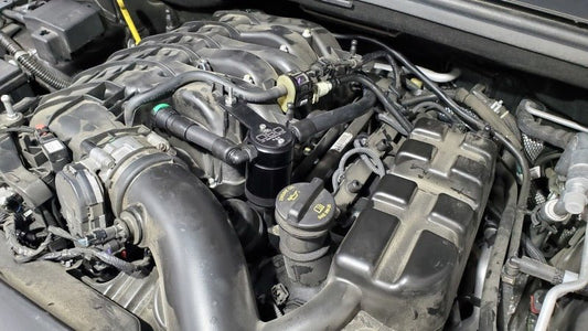 J&L - J&L 16 - 23 Dodge Durango / Jeep Grand Cherokee 3.6L Oil Separator 3.0 Passenger Side - Black Anod - Demon Performance