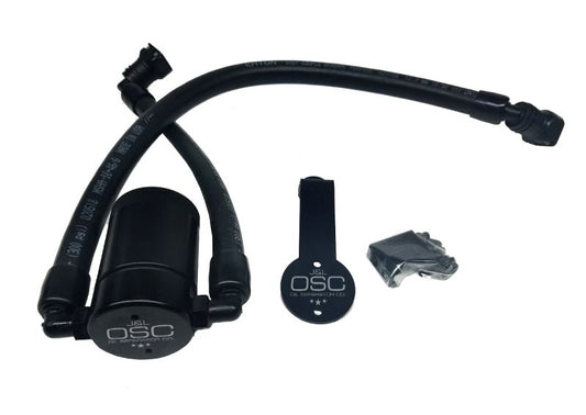 J&L - J&L 2011 - 2017 Ford Mustang GT Driver Side Oil Separator 3.0 - Black Anodized - Demon Performance