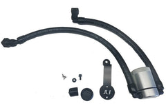 J&L - J&L 2018 - 2023 Ford Mustang GT Driver Side Oil Separator 3.0 - Clear Anodized - Demon Performance