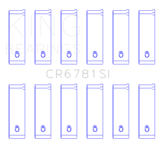 King Engine Bearings - King 01/98 - 12/09 Chrysler 167CI / 2.7 Liter EER V6 Rod Bearing Set - Demon Performance