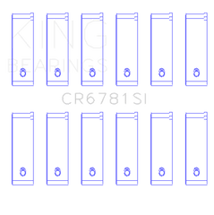 King Engine Bearings - King 01/98 - 12/09 Chrysler 167CI / 2.7 Liter EER V6 Rod Bearing Set - Demon Performance
