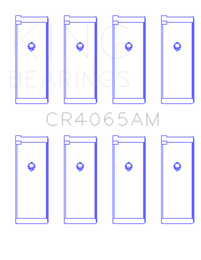 King Engine Bearings - King 91 - 04 Nissan 146CI/2.4L KA24DE L4 / 89 - 97 146CI/2.4L KA24E L4 (Size +0.75) Rod Bearing Set - Demon Performance
