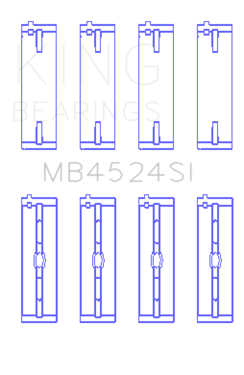 King Engine Bearings - King Bearings Nissan VR38DETT VQ35HR VQ37HR Performance Crankshaft Main Bearings (Size +0.25) - Demon Performance