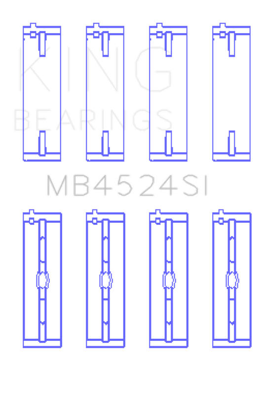 King Engine Bearings - King Bearings Nissan VR38DETT VQ35HR VQ37HR Performance Crankshaft Main Bearings (Size +0.25) - Demon Performance