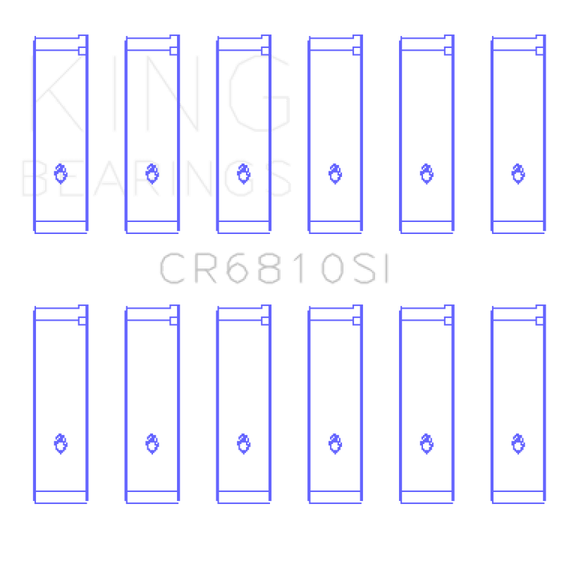 King Engine Bearings - King Chrysler 215 (Size .026) Connecting Rod Bearings (Set of 6) - Demon Performance