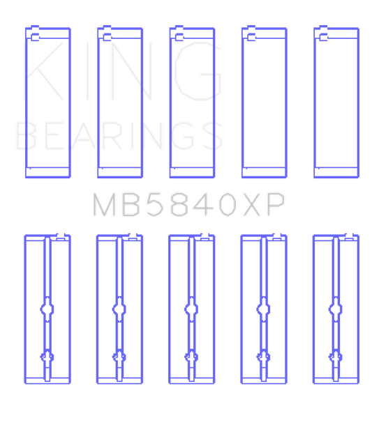 King Engine Bearings - King Chrysler 300 SRT8 (+0.25) Main Bearing Set - Demon Performance