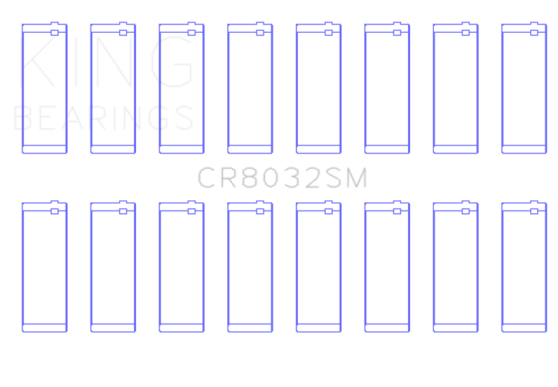 King Engine Bearings - King Chrysler 345/ 370 16V (Size 1.0) Connecting Rod Bearing Set - Demon Performance