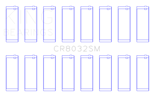 King Engine Bearings - King Chrysler 345/ 370 16V (Size 1.0) Connecting Rod Bearing Set - Demon Performance