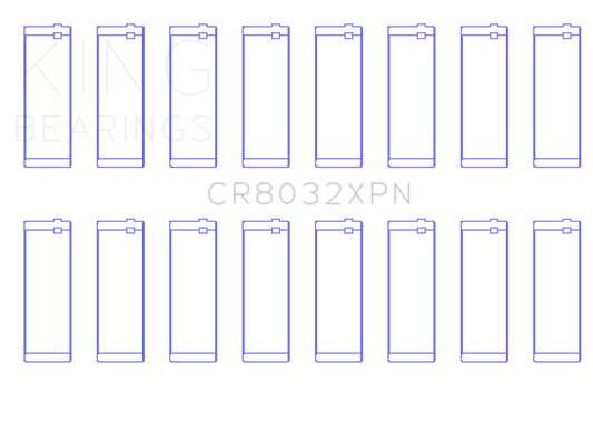 King Engine Bearings - King Chrysler 345, 370 16v (Size +.25) Connecting Rod Bearing Set - Demon Performance