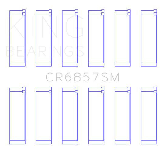 King Engine Bearings - King Chrysler Pentastar 3.6L ERB V6 (Size +.50mm) Connecting Rod Bearing Set - Demon Performance