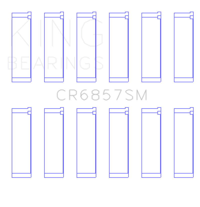 King Engine Bearings - King Chrysler Pentastar 3.6L ERB V6 (Size STD) Connecting Rod Bearing Set - Demon Performance