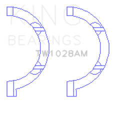 King Engine Bearings - King Chrysler Pentastar 3.6L ERB V6 Thrust Washer Set - Demon Performance