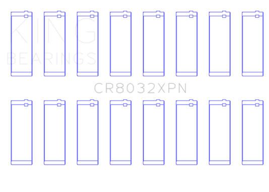 King Engine Bearings - King Chyrsler Dodge Hemi 5.7L / 6.1L V8 (Size STDX) Performance Rod Bearing Set - Demon Performance