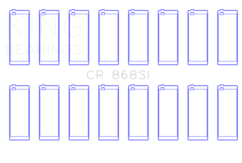 King Engine Bearings - King Ford 281CI/302CI/330CI 4.6L/5.0L/5.4L V8 (Size STD) Rod Bearing Set - Demon Performance