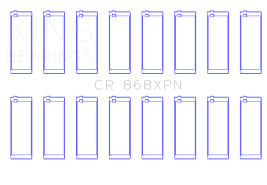 King Engine Bearings - King Ford V8 4.6L/5.4L SOHC (Size +0.5mm) Connecting Rod Bearing Set (8 Pairs) - Demon Performance