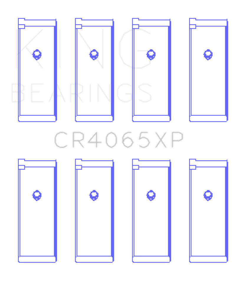 King Engine Bearings - King Nissan KA - 24DE (Size 0.25 Oversized) Performance Rod Bearing Set - Demon Performance