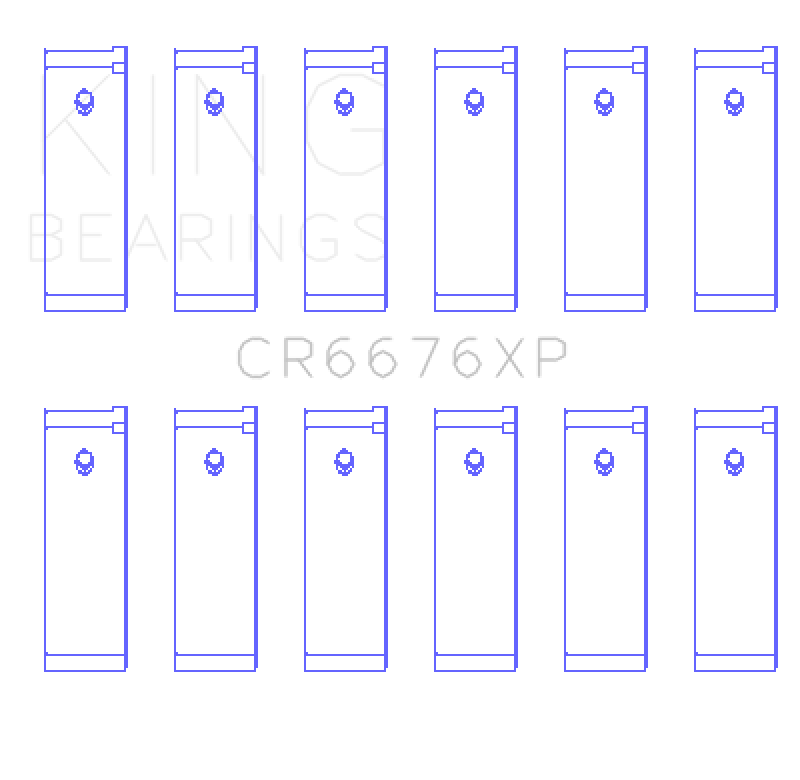 King Engine Bearings - King Nissan VG30DE/VG30DETT/VG30E/VG30T (Size STD) Performance Rod Bearing Set - Demon Performance