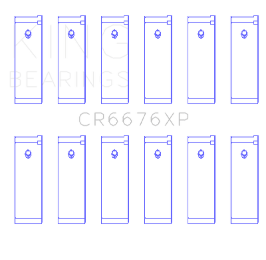 King Engine Bearings - King Nissan VG30DE/VG30DETT/VG30E/VG30T (Size STDX) Performance Rod Bearing Set - Demon Performance