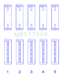 King Engine Bearings - King Nissan VK45DD/DE 4.5L (Size STD) Performance Main Bearing Set - Demon Performance