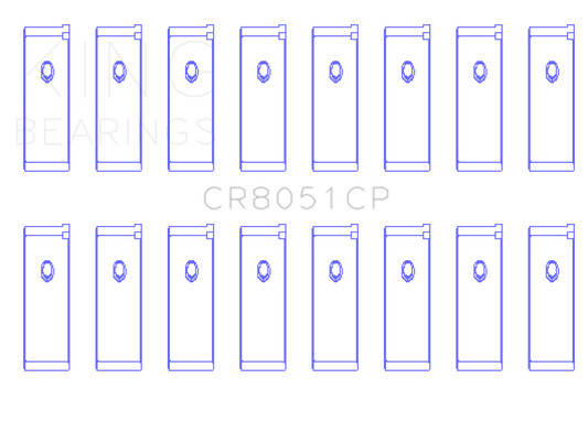 King Engine Bearings - King Nissan VK56DE / VK56VDS / VK45DE / VK50VE (Size 0.50 Oversized) Rod Bearing Set - Demon Performance