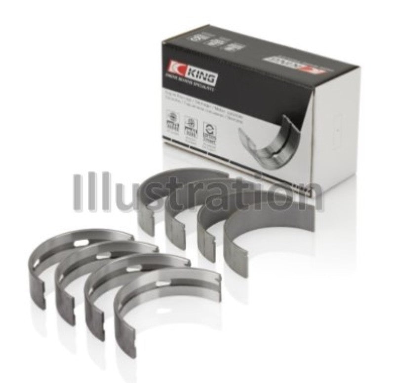 King Engine Bearings - King Nissan VQ20DE, VQ25DD, VQ30DE/DD/DET, VQ35DE (Size Standard) Crankshaft Main Bearing (Set of 4) - Demon Performance