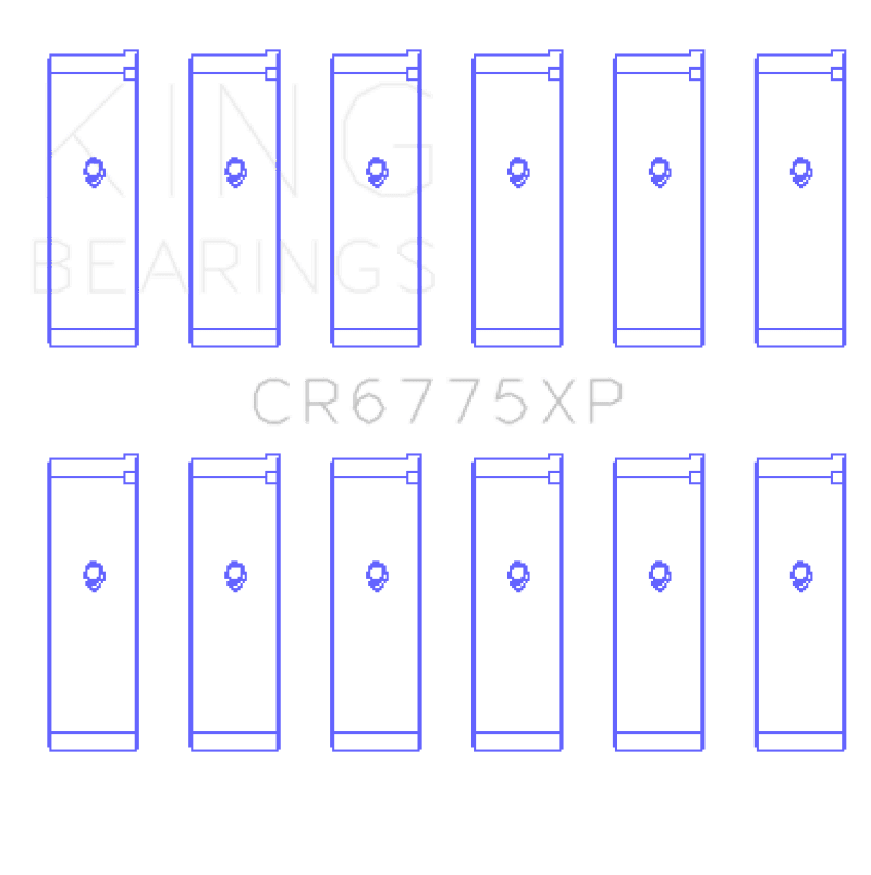 King Engine Bearings - King Nissan VQ35DE (Size +.026) Performance Rod Bearing Set - Demon Performance